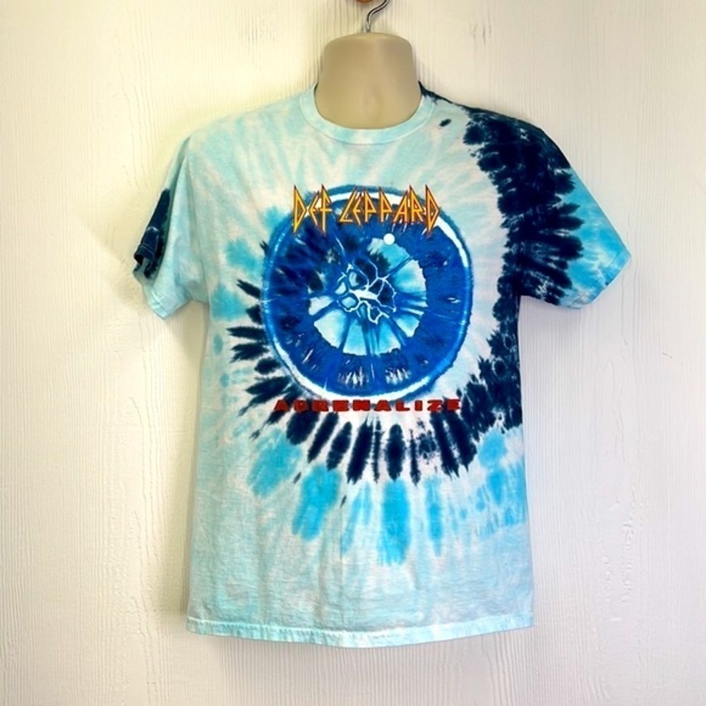 Def Leppard - Tye Dye Def Leppard Adrenalize Graphic T Shirt Size Small - Picture 2 of 9